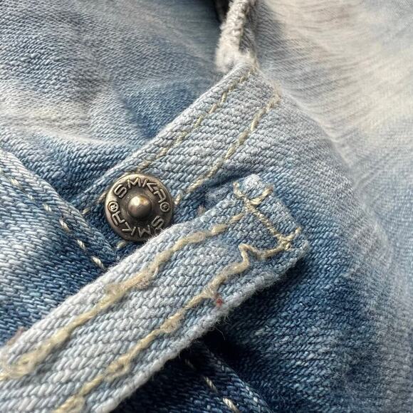 SMOKE RISE for BUCKLE Roxy Blue Stretch Shorts in Light Blue Men's 42 Waist - Picture 12 of 14